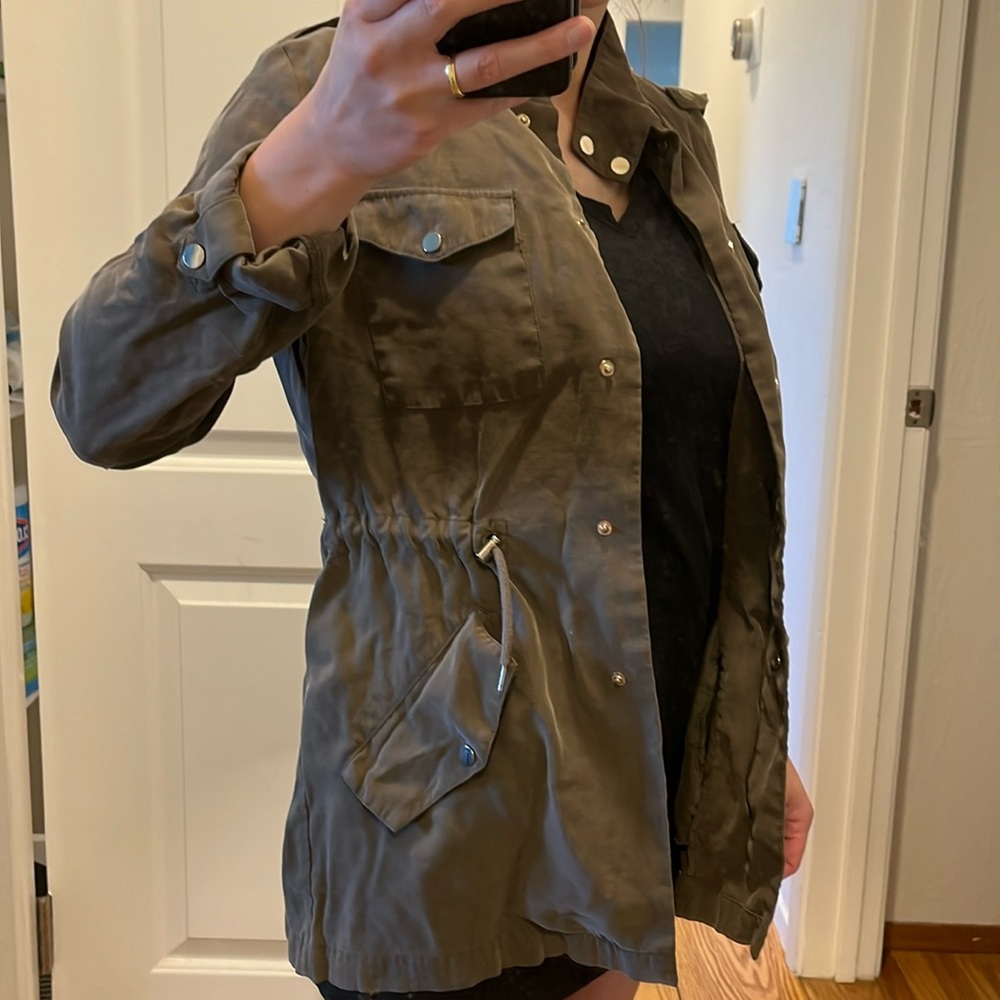 Zara basic jacket - olive green